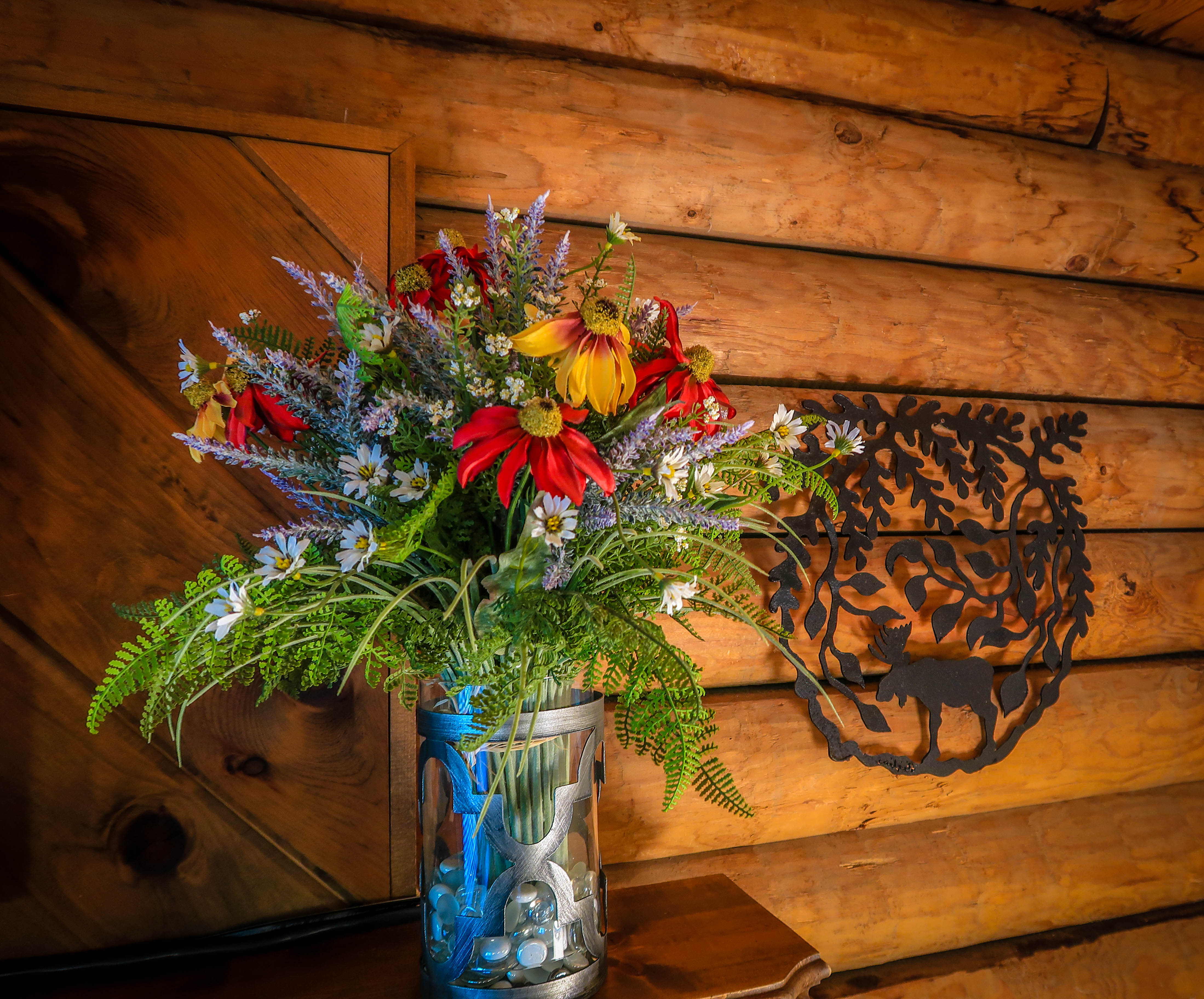 Flower in cabin